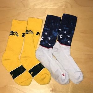Used Under Armour Socks - Large - 2 Pairs